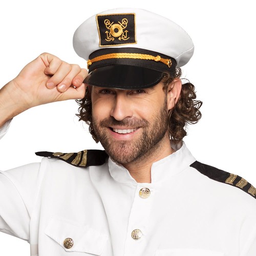 Mütze captain jack - captain, weiß