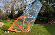 Original STX HD2 5.0 Komplett Rigg Monofilm SUP Segel blue/orange Mast Gabelbaum