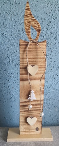 Holz säule kerze - ,