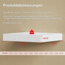 Wandregal im Floating-Design |