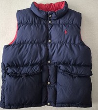 Ralph Lauren Wendeweste Blau Rot Gr.140-146 Top Feder