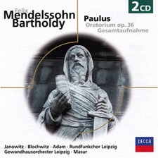 2xCD Felix Mendelssohn-Bartholdy Paulus - Oratorium Op. 36 Decca