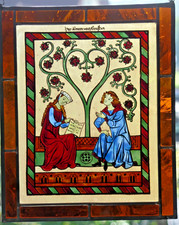 Bleiverglasung Fensterbild Bernhardt- Glasmalerei Her Alram von Gresten