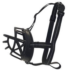 Nobby Maulkorb Comfort - Größe XS-XL - schwarz Kunststoff Nylon Hundemaulkorb