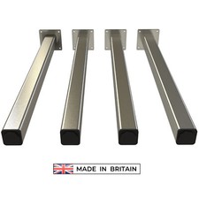 4x Edelstahl Tisch