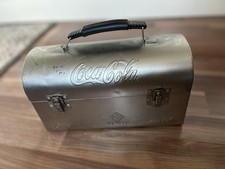 Coca Cola Cinemaxx UFA alte Blechbox Schatztruhe Lunchbox Blechkiste Box Silber