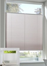 Plissee klemmfix ohne Bohren Easyfix Montage weiß & grau Licht & Sichtschutz LH