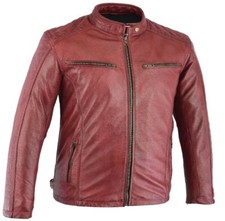 Herren echtleder lederjacke - echtleder,