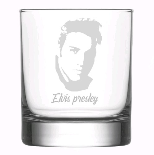 Elvis presley whisky tumbler - presley,