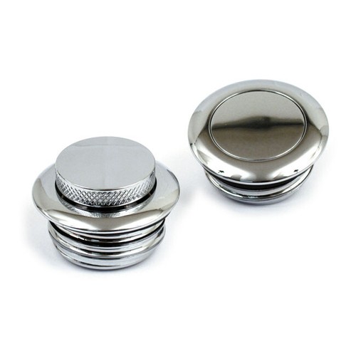 Pop tankdeckel set - pop, chrom