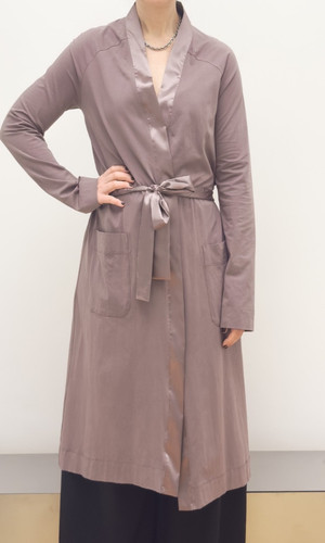 Jersey satin bademantel zara - satin,