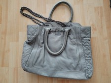 Thom by Thomas Rath Leder Henkeltasche, Stepp-Optik, Kettenriemen, Farbe Stein