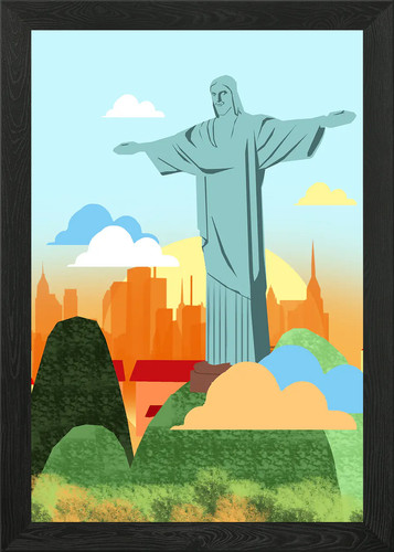 Rio janeiro cristo framed - rio,