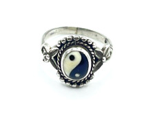 925/ Sterling Silber Ring  "Yin und Yang"  I Gr. 52 (16,5 mm Ø) I  TNT-31