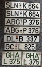 Kennzeichen DIN Nummernschild Kennzeichen license plate 8x