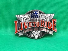 Gürtelschnalle Live to Ride Schnalle Dornschnalle