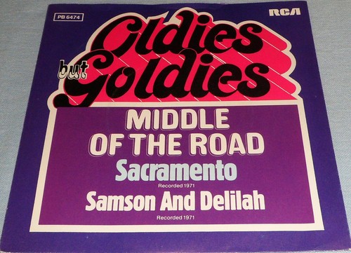 Middle the road - of,