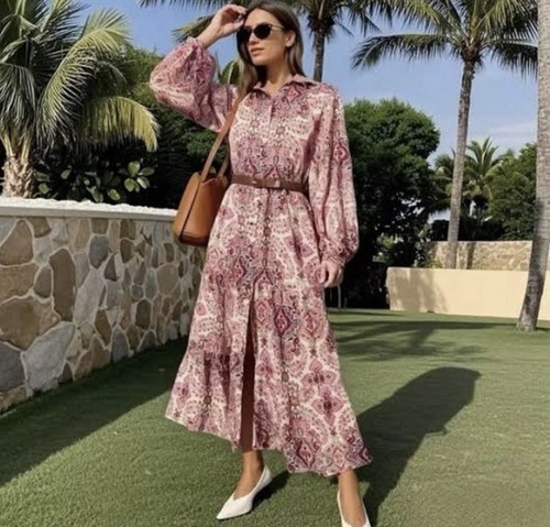 Zara ss25 midi floral - ss25,