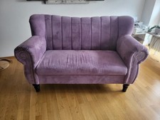 Küchensofa 2-Sitzer Polstersofa aus Cordstoff ohne Armlehnen