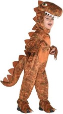 amscan T-Rex Kinder Kostüm Verkleiung ganzkörper Jumpsuit Fasching 4-6 Jahre ✅
