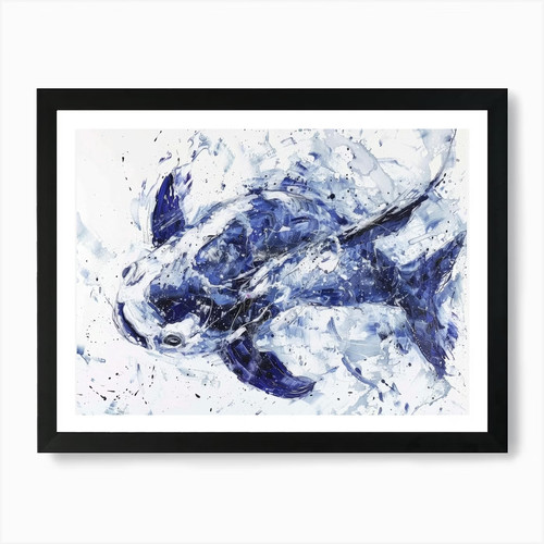 Koi fisch kunstdruck - koi,