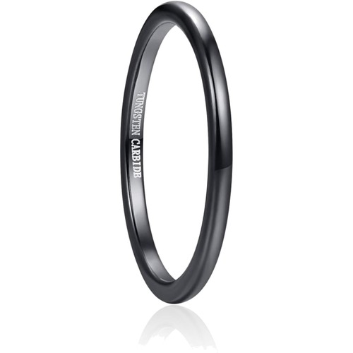 Komfortabler 2mm wolframring - komfortabler,