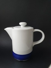 KAHLA Rationell Andante Kännchen +weitere DDR Porzellan Kobalt blau Rand Mitropa