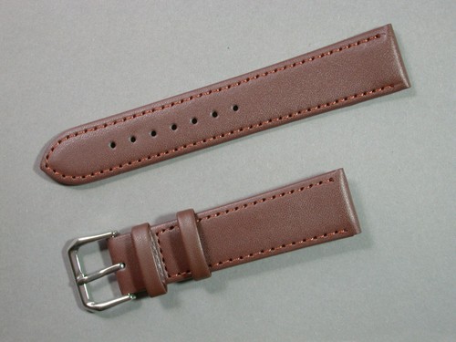 Echt leder uhrenarmband braun - leder,