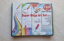 Super Mega Art Set 168-tlg. (1 Stift fehlt) Malkoffer XXL Kinder Zeichenset OVP