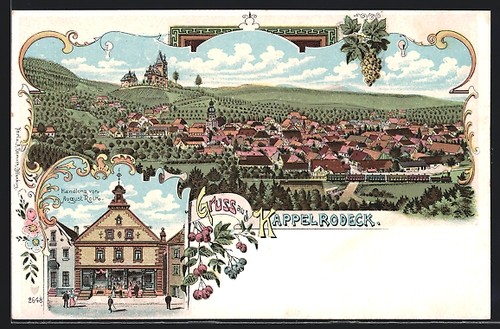 Lithograph kappelrodeck plot - kappelrodeck,,