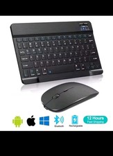 Bluetooth Tastatur mit Maus Funktastatur English Kompitable Mit MAC PC IPAD TAB