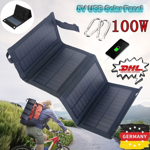 Faltbar 100w solarpanel - 100w,