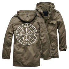Herren Parka mit Fell Vegvisir