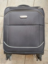 ?❤️?Enrico Benetti kleiner schwarzer Stoffkoffer Trolley Koffer 8 Rollen❤️?