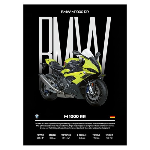 Bmw 1000 superbike - superbike, poster