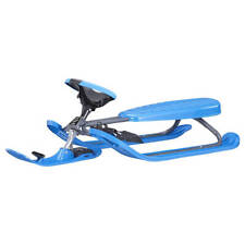 Stiga Metall Lenkschlitten » Snow Racer Pro « Lenkbob, Graphite/Blau