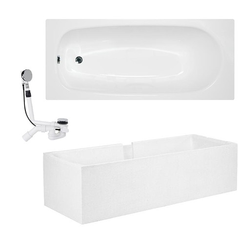 Stahl badewanne verona 170 - stahl,