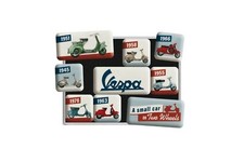 9x Magnet "Vespa Modelle" -