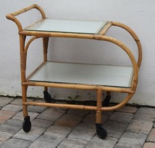 Servierwagen / Barwagen Bambus natur Service-Cart 2 Glastablare