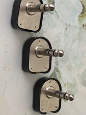 3er SET 6,3mm KLINKE STEREO STECKER für E-GITARRE von 80er JAHRE