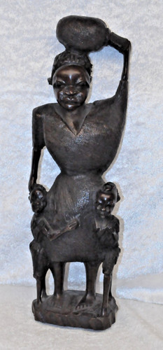 Afrikanische holzfigur frau - afrikanische,
