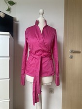 Pinke Umani Langarm Wickelbluse