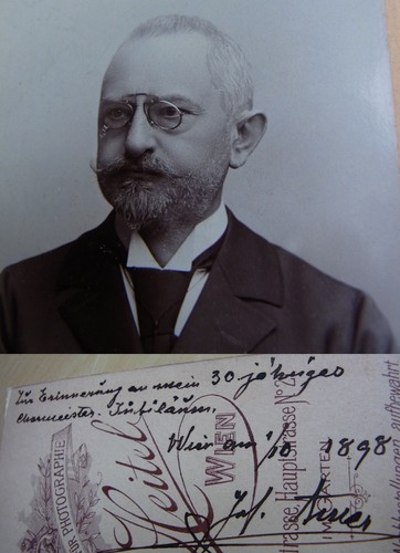 Cdv foto 1898 komponist josef - cdv-foto,