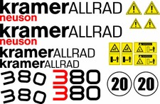 KRAMER 380 Radlader Lader Ladegerät Aufkleber Set Decals