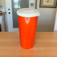 TUPPERWARE THERMO-TRINKHALMBECHER  750 ML ORANGE SONDERMODELL