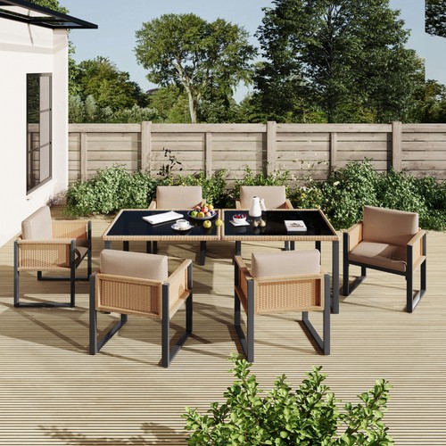 Polyrattan esstisch und - polyrattan,