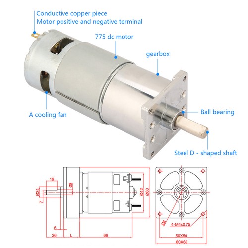 Mini getriebemotor 12v - mini,
