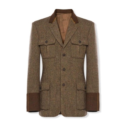 Herren fischgrat tweed anzug - fischgrat,
