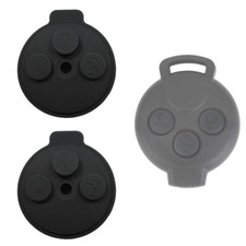 2 Stück Autoschlüssel 3 Tasten Tastenfeld Gehäuse passend für Smart 451 fortwo