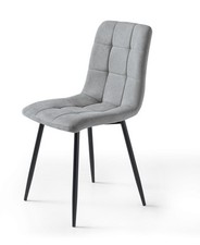 Stuhl Stoff Hellgrau Modernes